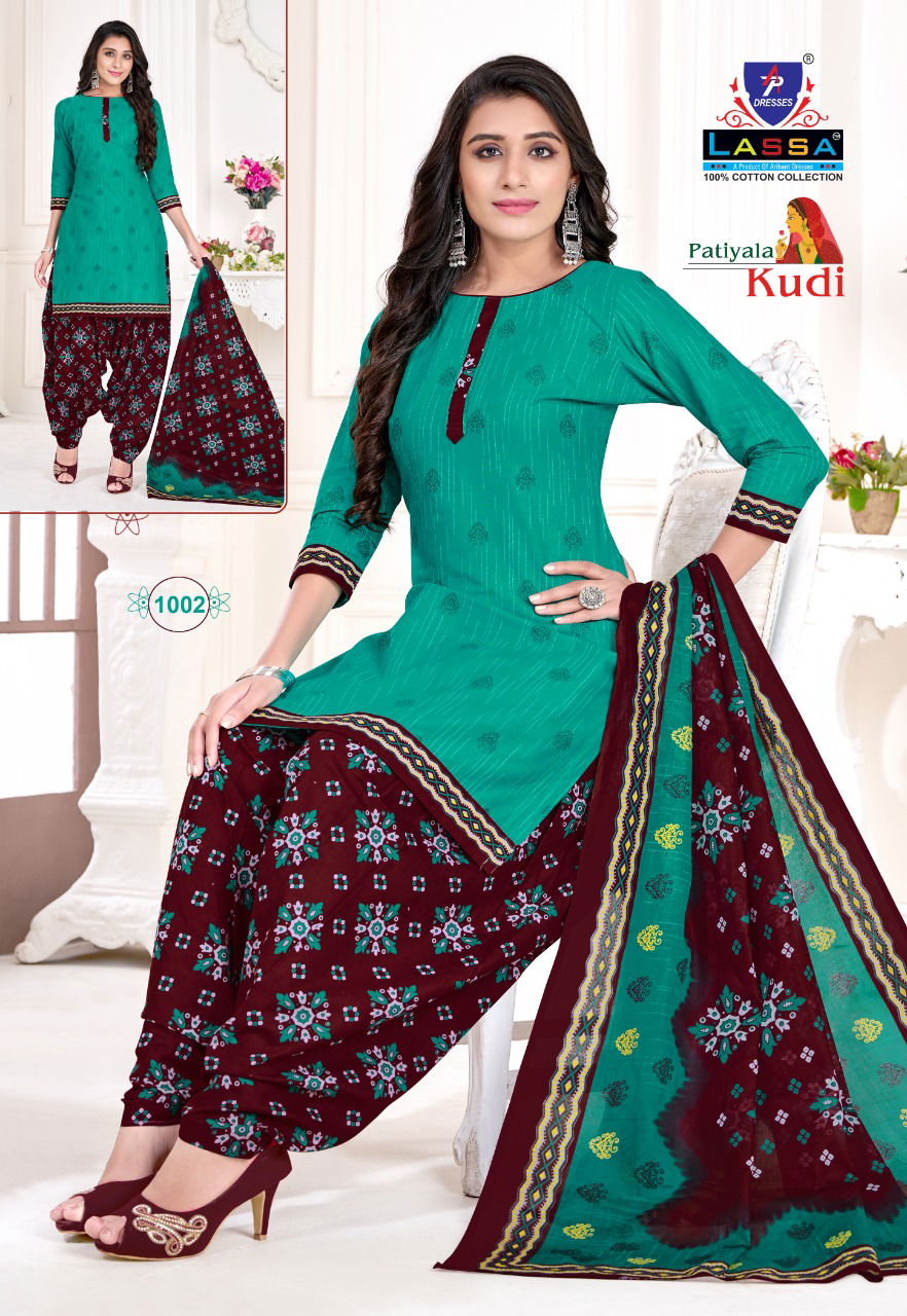 ARIHANT LASSA PATIYALA KUDI New Designer Fancy Casual Wear Dress Material Collection